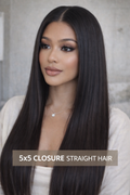 TRANSPARENT LACE CLOSURES 100% PREMIUM HUMAN HAIR