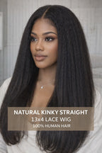 NATURAL 13 X 4 LACE WIG 100% HUMAN HAIR